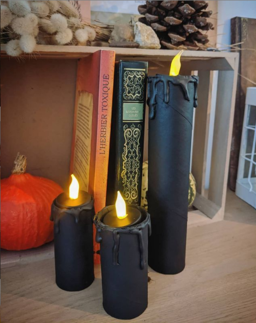 DIY Fête d'Halloween : fausses bougies d'Halloween